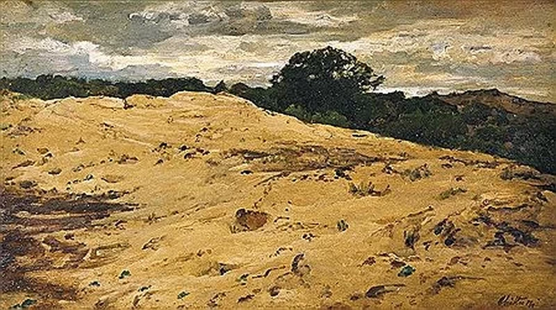 Paesaggio con dune di sabbia